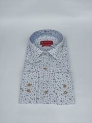 26332 Çiçek Desenli Slim Fit Gömlek