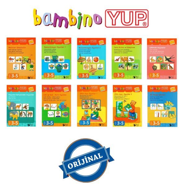 BambinoYUP 2-4 Yaş Dikkat ve Algı Geliştirme Eğitim Seti