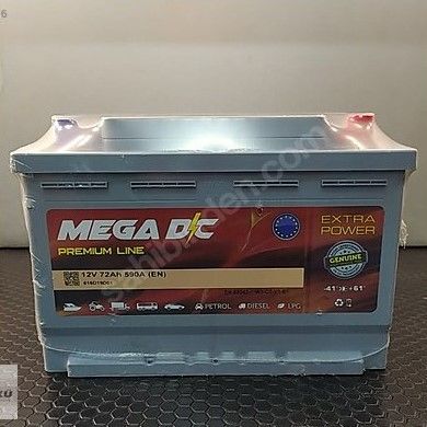 Mega Dc 12V 72AH Akü 72 Amper