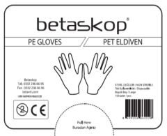 Betaskop Pet Eldiven (Şeffaf) 100 Adet