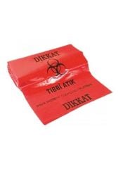 Tıbbi Atık Poşeti Büyük Boy 60 cm x 85 cm 10'lu Rulo