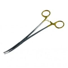 Hemostatik Pens Crille tip Gold Sap 24 cm Eğri