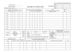 Gebe Lohusa İzleme Fişi