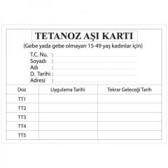 Tetanoz Aşı Kartı