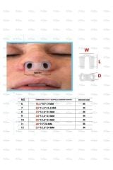 Nostril Retainer Burun Deliği Şekillendirici Uzun Size 8