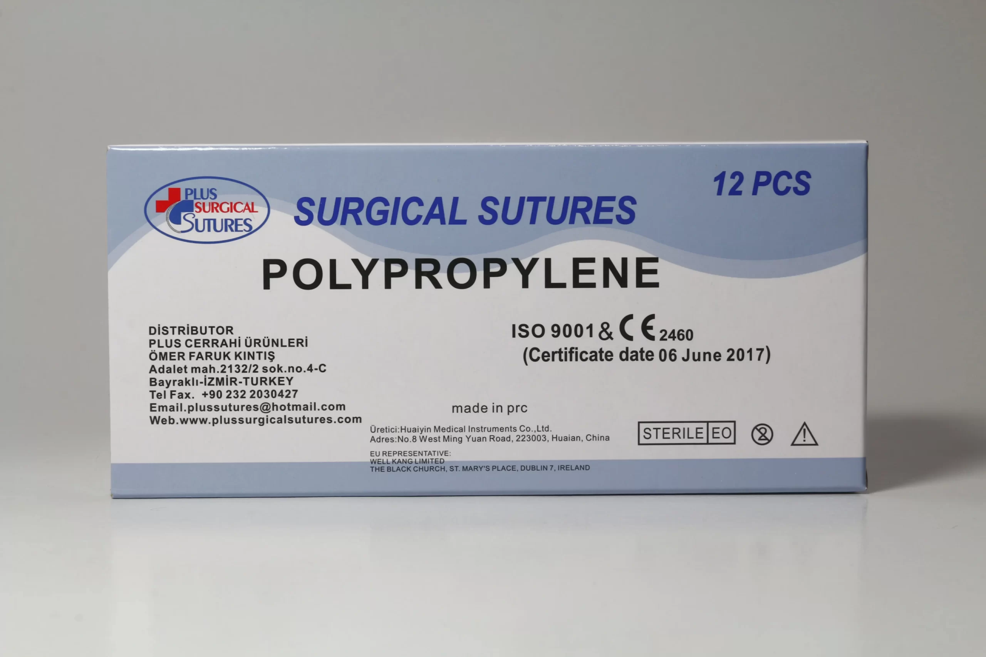 Polypropylene (PP) Poliprolen Emilemeyen Cerrahi İplik
