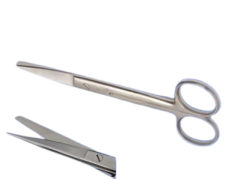 Cerrahi Makas Sivri/Küt 12.5 cm Düz