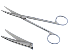 Cerrahi Makas Mayo Eğri 15 cm