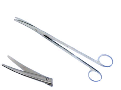 Diseksiyon Makası Eğri 18 cm Metzenbaum Makası