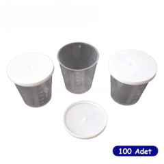 İlaç Kadehi 30 ml Gövde + Kapak 100 Adet