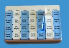 İlaç Kutusu Tapbox 7 Günlük 28 Gözlü