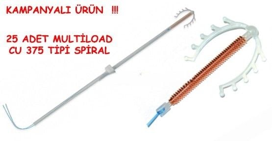 Rahim İçi Gebelik Önleyici Alet Spiral Cu 375 Multiload Tipi 25 adet
