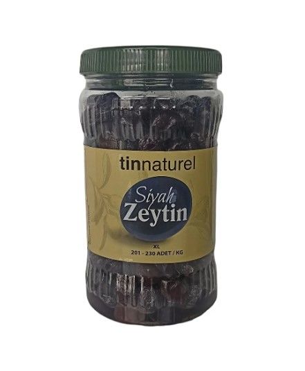 Tinnaturel Siyah Zeytin Xl 201-230 Kalibre 1 Kg