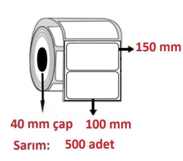 ECO TERMAL 100x150 KARGO ETİKETİ 500 SARIM