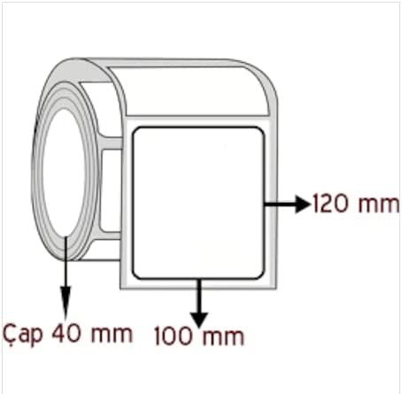 EKO TERMAL BARKOD ETİKETİ 100x120  500 SARIM 10 RULO  5000 ADET
