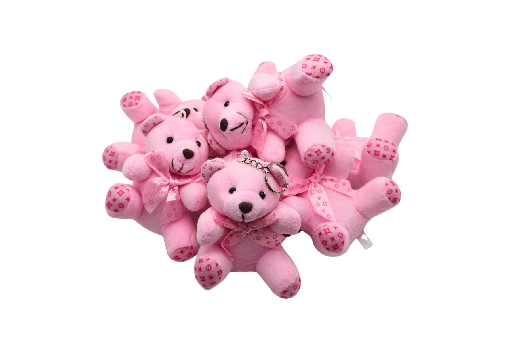 12'li Pembe Anahtarlıklı Ayıcık