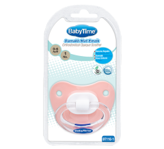Babytime Silikon Damaklı Mat Gövdeli Emzik BT116-1 (0-6 ay)