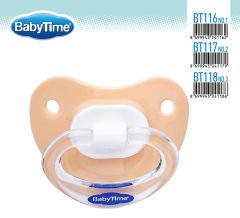 Babytime Silikon Damaklı Mat Gövdeli Emzik BT116-1 (0-6 ay)