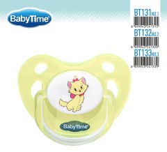 Babytime  Silikon Damaklı Koruyucu Kapaklı Akide Gövdeli Emzik BT131-1 (0-6 ay)