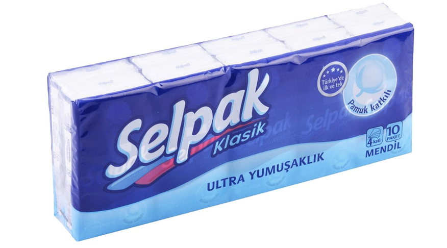 Selpak Mendil Sade 10'lu