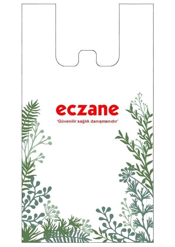 Poşet Eczane Atlet 22*40 Yapraklı Eko 150 li