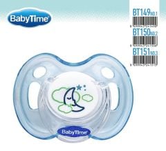 Babytime Kiraz Uçlu Koruyucu Kapaklı Koruyuc Akide Gövdeli desenli Emzik BT151 (18 ay ve üzeri)