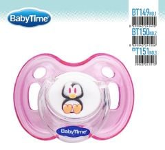 Babytime Kiraz Uçlu Koruyucu Kapaklı Koruyuc Akide Gövdeli desenli Emzik BT151 (18 ay ve üzeri)