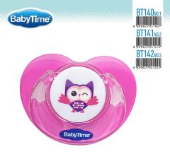 Babytime  Silikon Damaklı Koruyucu Kapaklı Akide Gövdeli Emzik BT142-3 (18 ay ve üzeri)
