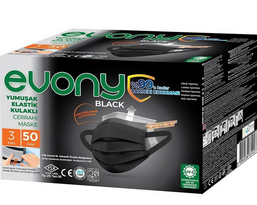 Maske Evony Siyah 50 li