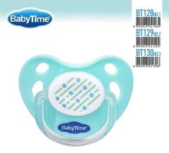Babytime  Damaklı Koruyucu Kapaklı Mat Gövdeli Emzik BT129-2 (6-18 ay)