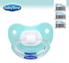 Babytime Silikon Damaklı Mat Gövdeli Emzik BT117-2 (6-18ay)