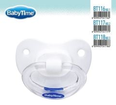 Babytime Silikon Damaklı Mat Gövdeli Emzik BT118-3 (18 ay ve üzeri)