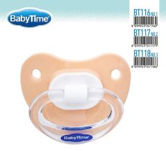 Babytime Silikon Damaklı Mat Gövdeli Emzik BT118-3 (18 ay ve üzeri)