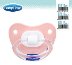 Babytime Silikon Damaklı Mat Gövdeli Emzik BT118-3 (18 ay ve üzeri)