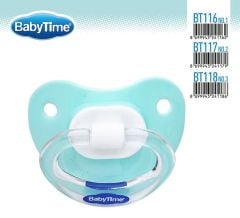 Babytime Silikon Damaklı Mat Gövdeli Emzik BT118-3 (18 ay ve üzeri)