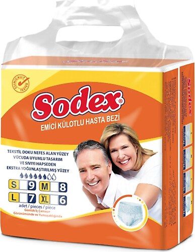 Hasta Alt Bezi Sodex Külotlu 8'li Medium