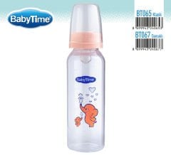 Babytime Klasik PP Biberon (Silikon Damaklı Uçlu) 250 ml BT067