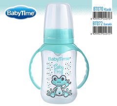 Babytime Kulplu PP Biberon (Silikon Kiraz Uçlu) 150ml BT070