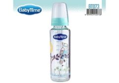 Babytime Klasik Cam Biberon (Silikon Kiraz Uçlu) 225ml BT073