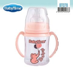 Babytime Geniş Ağız Kulplu  PP Biberon (Silikon Uçlu) 150ml BT078