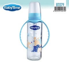 Babytime Kulplu Cam Biberon (Silikon Kiraz Uçlu) 225ml BT079