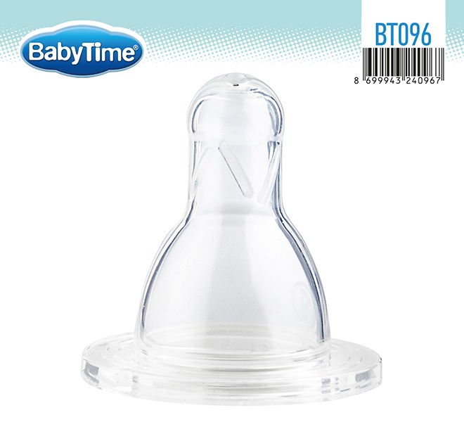 Babytime Silikon Klasik Biberon Emziği BT096 No 1