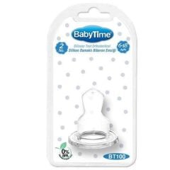 Babytime Silikon Damaklı Biberon Emziği BT100 No 2