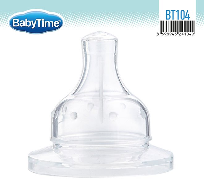 Babytime Silikon Geniş Ağız Biberon Emziği BT104 No 3