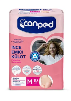 Hasta Alt Bezi Canped Emici Kilot İnce 10'lu Medium
