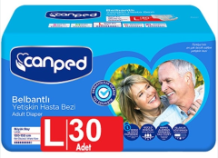 Hasta Alt Bezi Canped Bel Bantlı Tekstil 30'lu Large