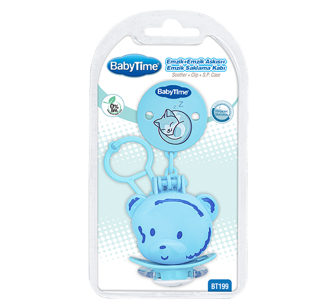 Babytime Emzik Saklama Kabı+Askı+Emzik  BT199