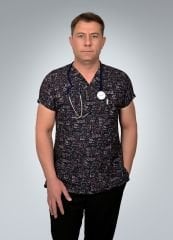Formed Likralı Kumaş Unisex Yazı Desenli Üst