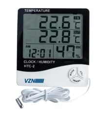 Derece VZN Isı ve Nem Ölçer HTC-2