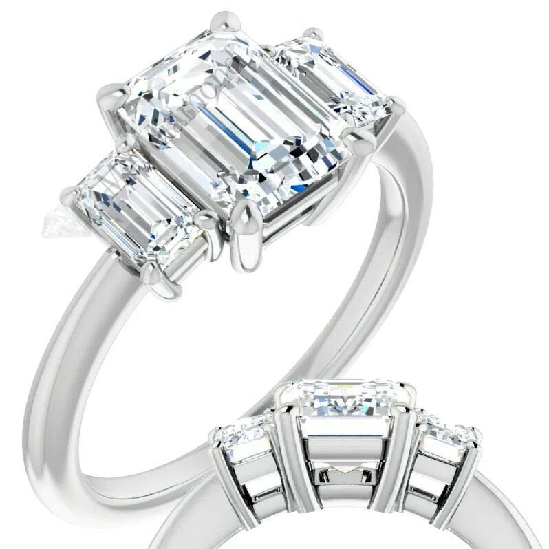 4 karat mozanit pırlanta yüzük tria-uc011